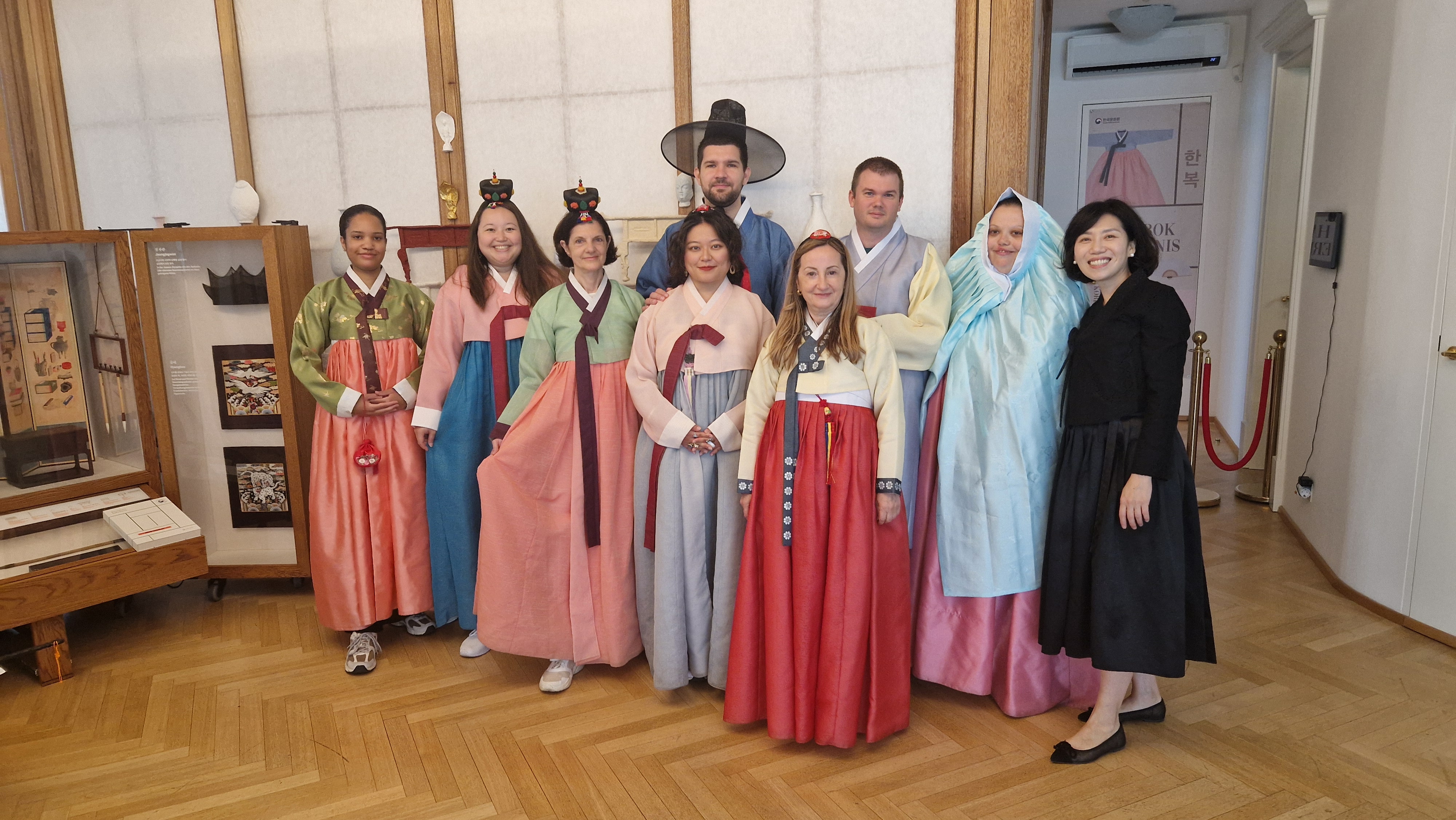수강생 한복 단체